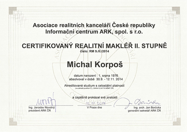 ARK certifikace
